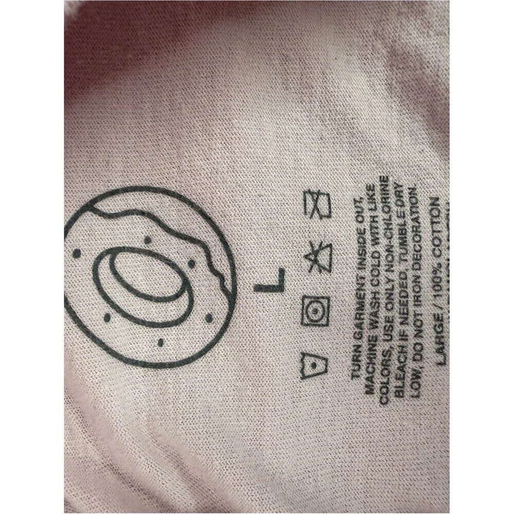 Odd Future tshirt top Light Pink Donut Cat Graphic Tee